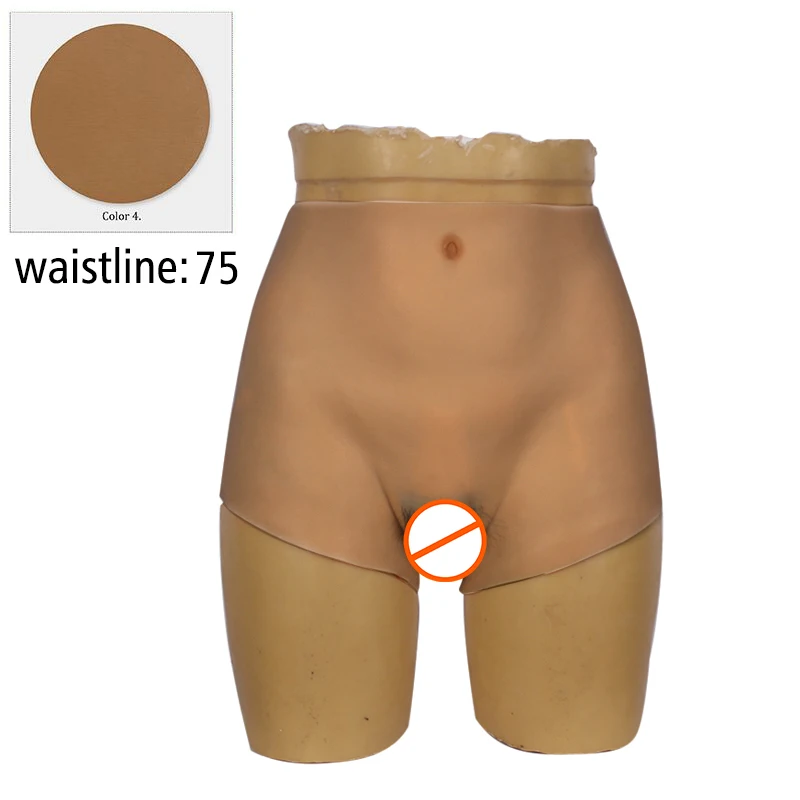 Силиконовые PantiesStrap верблюжья трусики искусственная вагина, на низком каблуке, стринги Нижнее Бельё для трансгендер Трансвестит перетащите queen - Цвет: color 4