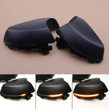 

Pair Dynamic Sequential LED Side Rearview Mirror Indicator Turn Signal Light Lamp Fit for VW Polo MK5 6R 6C 2009-2017 Clear Lens
