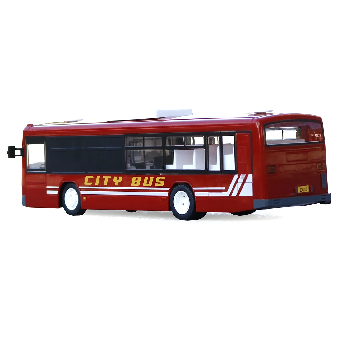 2.4G RC Car Bus City Express Model RC Toy Car With Realistic Light And Sound Model Educational Toy Gift For Kid Adult- Red Blue