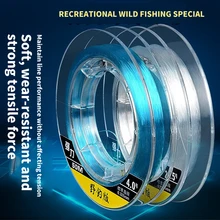 Ligne de pêche d'hiver en Nylon 50M, ligne de pêche de haute qualité, 22lbs, Anti emmêlement, emballage en PVC, ligne principale Super résistante, carpe 