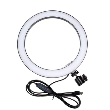 

MAMEN 10 Inches USB Ring Light With Tripod Dimmable Round Lamp Selfie Light for Photography YouTube Video Makeup Fill Light