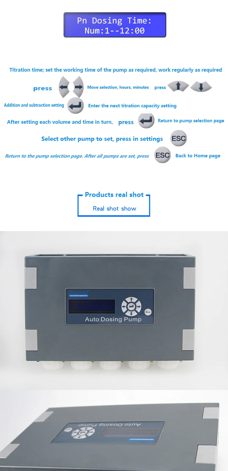 JEBAO DP2 DP3 DP4 DP-3S DP-4S коралловый Цилиндр автоматический насос титрования перистальтический насос автоматическое дозирование