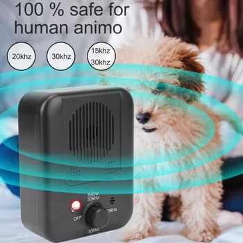 Pet Dog Repeller Anti-Barking Device Ultrasonic Outdoor Dog Repeller Bark Suppressor Pet supplies Anti-Noise Rechargeable 6