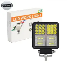 LKT 192W 64Led robocza listwa oświetleniowa samochodowe reflektory Led 12V 24V lampy błyskowe robocze 4x4 Offroad akcesoria ciągnik siodłowy