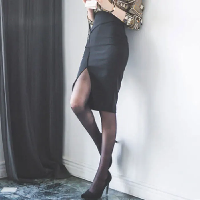 

Skirt 2020 Spring Clothing New Style Debutante Fashion WOMEN'S Middle Skirt Slit Slim Fit Skirt