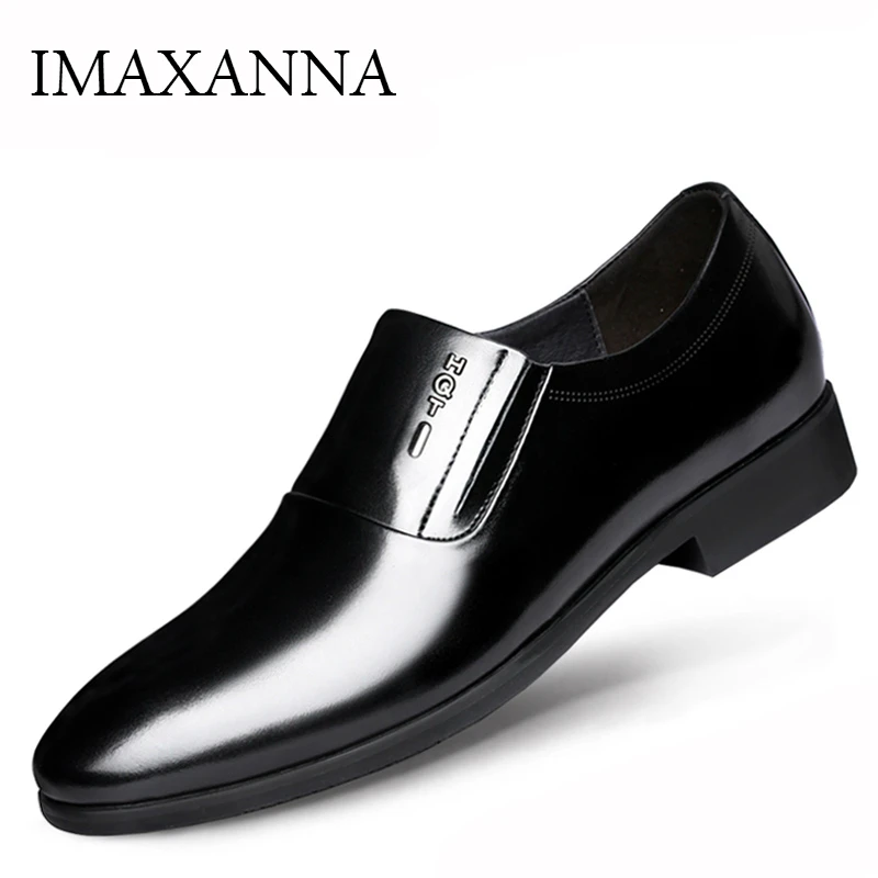 IMAXANNA мужские повседневные лоферы кожаные мужская модельная деловая Свадебная