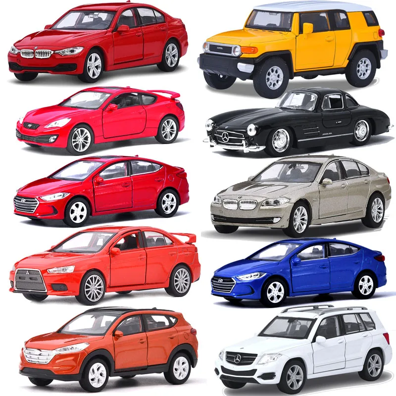 1:36 Die Cast Models Cars scale models automobiles gld3 Alloy Vehicle Children Toys SUV Sports Car Macan Benz Eclass FJ Cruiser | Игрушки и