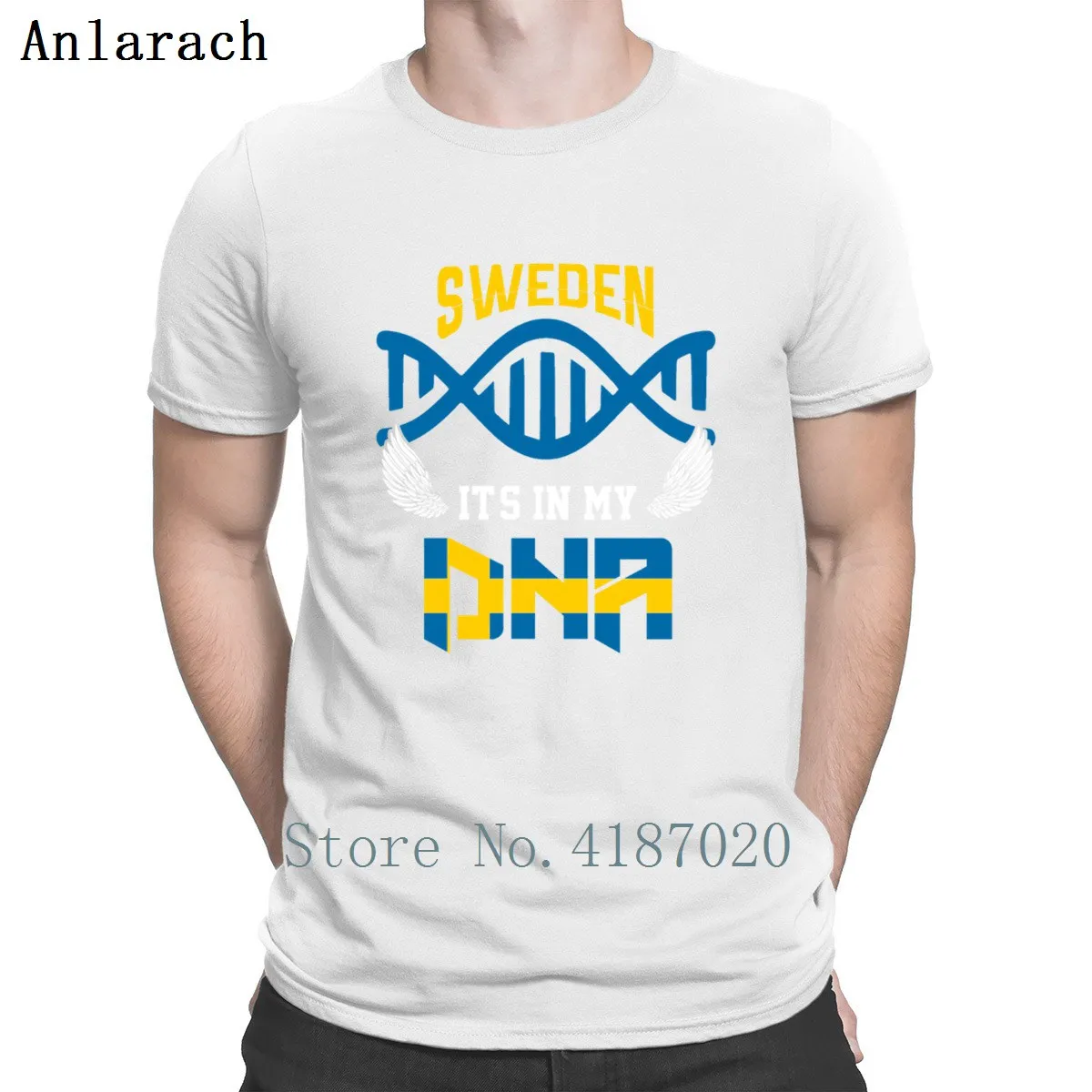 Футболка Sweden Is My Dna, базовая одноцветная, размер S-3xl, индивидуальная, смешная футболка для мужчин, с рисунком, в стиле хип-хоп, со слоганом