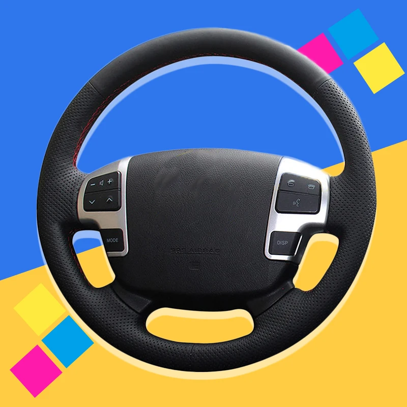 Авто оплетка на рулевое колесо Крышка для Toyota Land Cruiser 2008-2015 Tundra 2007-2013 Sequoia 2008-2013