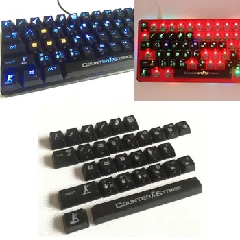 

30 keys ABS Shot Backlit For OEM Cherry MX Mechanical Keyboard CS go Keycap