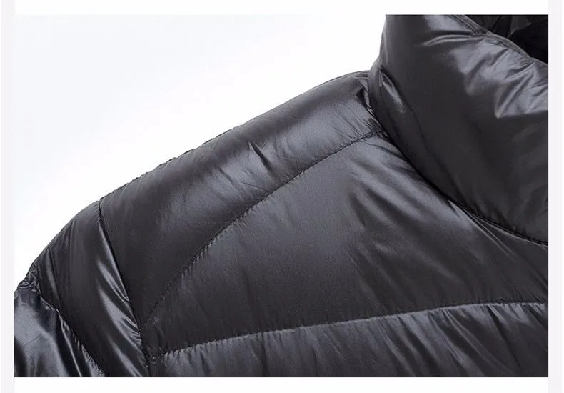 Хороший плюс 5XL 7XL 7XL пуховик из утиного пуха Мужская Ультралегкая пуховая куртка для мужчин парка верхняя одежда с сумкой для переноски пальто