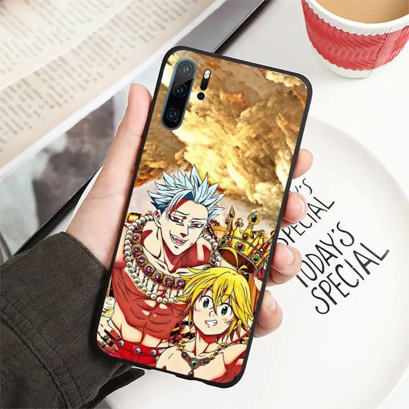 silicone case for huawei phone Nanatsu No Taizai 7 Chết Người Tội Lỗi Ốp Lưng Điện Thoại Huawei P20 P30 P40 Lite Pro P Thông Minh 2019 huawei silicone case Cases For Huawei