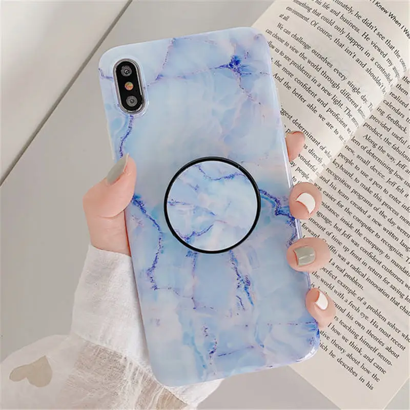 0932 A3 FLYKYLIN подставка для держателя для huawei P20 Lite P30 Pro задняя крышка на iphone 11 Pro Max marble Art IMD силиконовый чехол для телефона - Цвет: 0932 A3