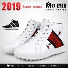 Гольф обувь для женщин, женские кроссовки для игры в гольф прилив Стиль Non-slip Nailless дышащая спортивная обувь с вырезами; большие внутренние увеличивающий высоту обувь Высокое качество