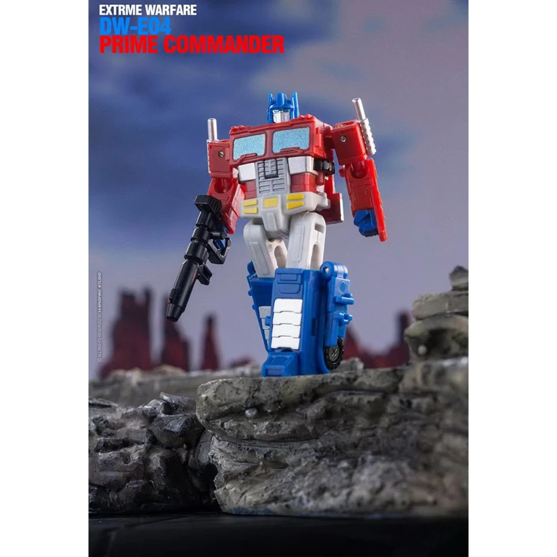 INSTOCK Transformation Dr.Wu & DW-E04 OP Commander Extrme Warfare With Carriage G1 Mini PVC Action Figure Robot Toys With Box