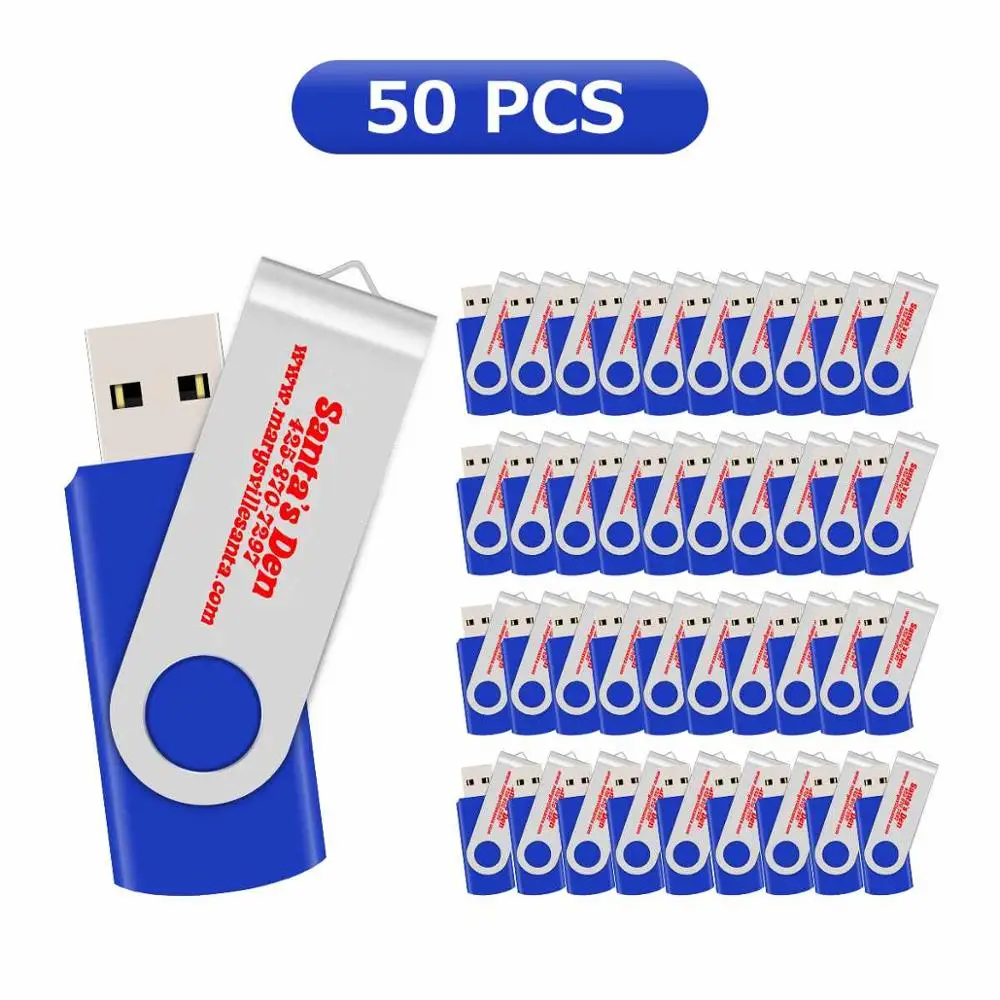 J-boxing 50 шт. 8 ГБ USB флэш-накопитель Печатный Выгравированный Пользовательский логотип Флешка памяти Персонализированная металлическая Флешка с поворотным шарниром разноцветный