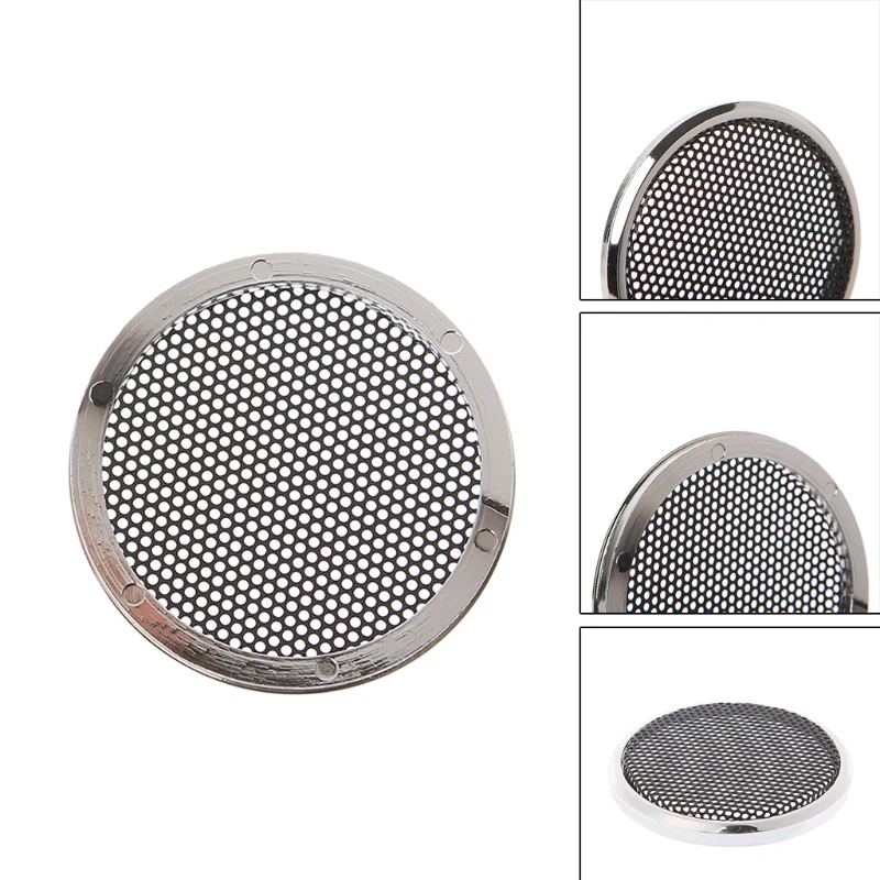 

2 Pcs 1/2/3/4/5/6.5 Inch Speaker Steel Mesh Round Grill Protective Cover Circle