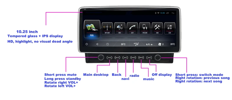 Автомобильный 10,1 дюймовый Android 2din для Toyota Camry 2006-2011 четырехъядерный gps навигатор DVR камера плеер