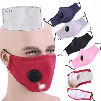 

1PC Breathable mascaras Earloop Mouth Mask Windbreak Seamless Outdoor Riding Dustproof Keep Mask With 1PC Gasket maskers