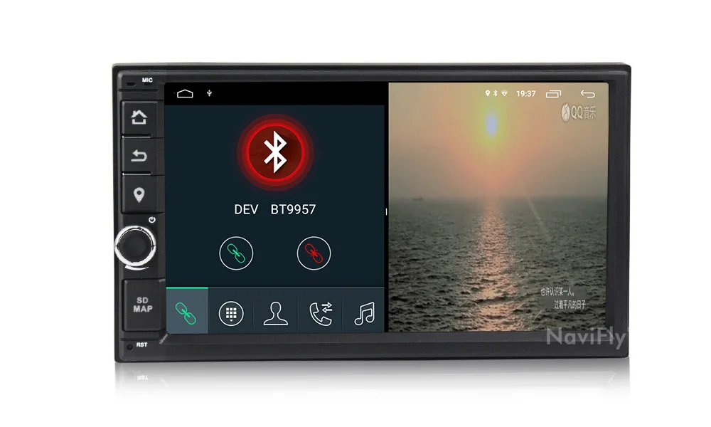 Cheap Navifly Car Multimedia Player 2 Din Android 9.1 Car Stereo Universal Car Radio DVD GPS HD BT  For Volkswagen Nissan Toyota kia 17