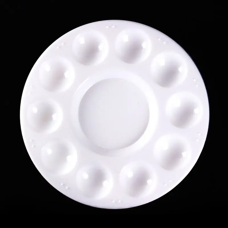 

Paint Palette Tray Round Plastic Watercolor Mixing Palette DIY Craft Art Supply WXTB