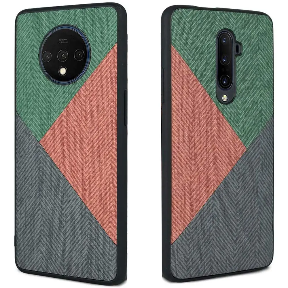 Shockproof Hard PC Tpu Bumper Case For Oneplus 7t 7 t Pro 7tpro 7pro 6t Cloth fabric leather Soft Silicone Phone Cover |