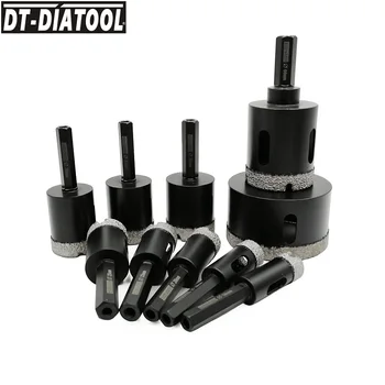 

DT-DIATOOL 2pcs/set Dry Hexagon shank Diamond Drill Hole Saw Drill Core Bits Ceramic Tile for Granite Marble Core Drilling Bits