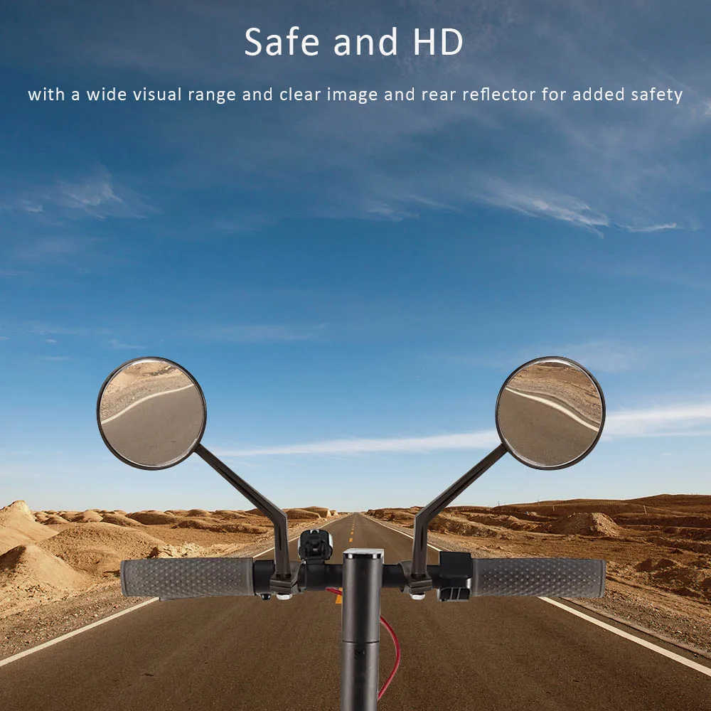 

for Xiaomi M365 Mirror Rotary Durable Rear-View Safety HD Mirror for Xiaomi M365 Electric Scooter Accessories Bicycle Mirror