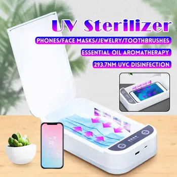 

5V UV Disinfection Box Sanitizer Charger Prevent Flu For Mobile Phone Headphones Mask Sterilizer Kill 99.9% Viruses