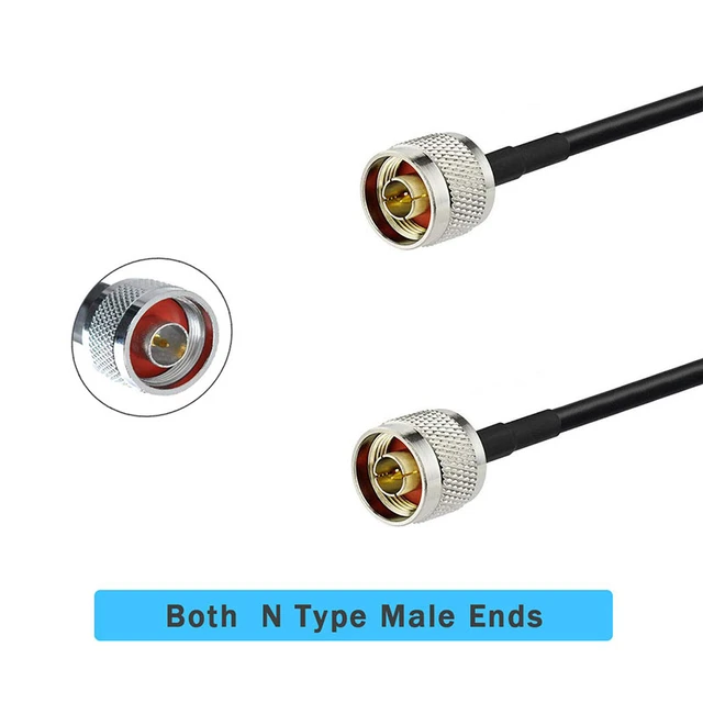 Câble raccordement antenne 9 mètres - connecteurs type N/type N