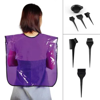 

1Set Black Plastic Hair Dye Colouring Brush Comb Mixing Bowl Barber Salon Tint Hairdressing Styling Tools Escova Tinge Cabelos