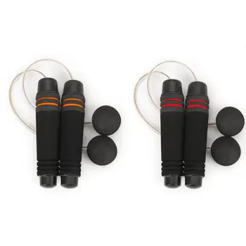 

Pair Digital Wireless Cordless Skipping Jumping Rope Calorie Counter Fitness Weighted Ropeless Crossfit Speed Double