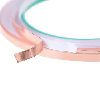 

Hot Copper Tape - 5 Mm(length 65 Ft) Single Side Conductive Copper Foil Tape Strip Adhesive Shielding Heat Resist Tape