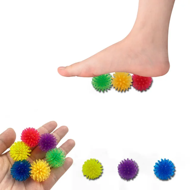12Pc Hedgehog Ball Vent Decompression Myrica Rubra Mini Toy Yoga Muscle Relaxation Acupoint Grip Fitness Touch Training Kneading 5