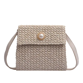 

Weaving Crossbody Bags For Women Summer Beach Bag Ladies Shoulder Messenger Hand Bag Female Travel Hand Bag
