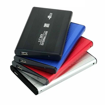 

2.5inch USB 2.0 SATA External Mobile Hard Disk Box Aluminum Alloy Shell Adapter Case Enclosure Box PC Laptop Notebook