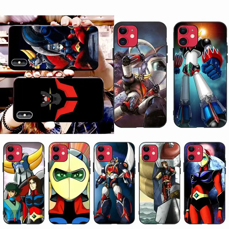 YJZFDYRM UFO Robot Grendizer аниме черный ТПУ мягкий чехол для телефона iPhone 11 pro XS MAX 8 7 6 6S Plus X 5S