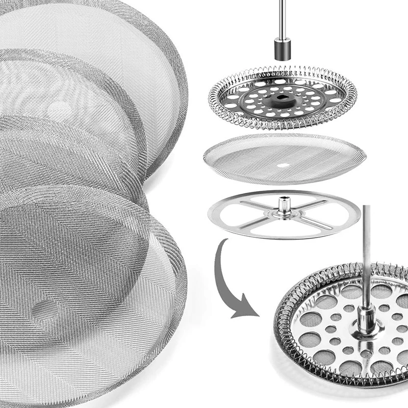 6PCS Reusable Coffee Filter Basket For 