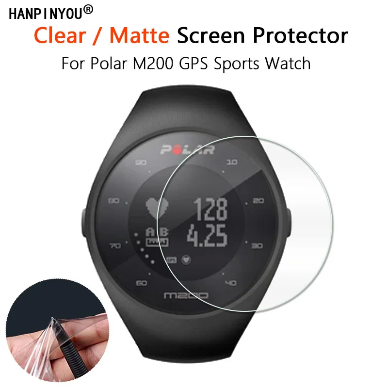Per Polar M200 Gps Sports Smart Watch Pellicola Salvaschermo Opaca Ultra Trasparente Lucida/Antiriflesso Pellicola Sottile Sottile-Vetro Non Temperato