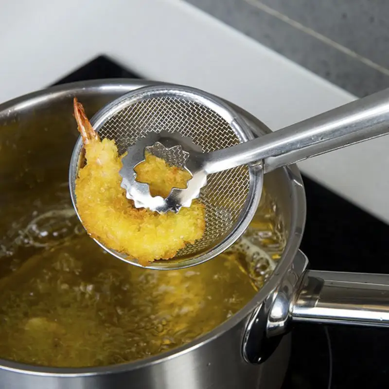 Многофункциональный фильтр зажим ложка нержавеющая сталь масло-Жарка зажим фильтр bbq нержавеющая сталь зажим ситечко кухонный инструмент