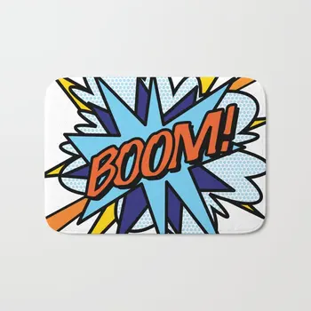 

Comic Book Boom Cloud Bath Carpet Anti-Slip Doormat Home Entrance Doormat Bedroom Living Room Floor Mats Kitchen Mat