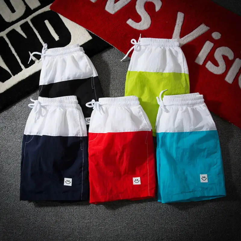 Мужские летние шорты для бега, карго, спортзала, бега, тренировок, пляжные повседневные шорты свободного кроя, пэчворк, с карманами, хит