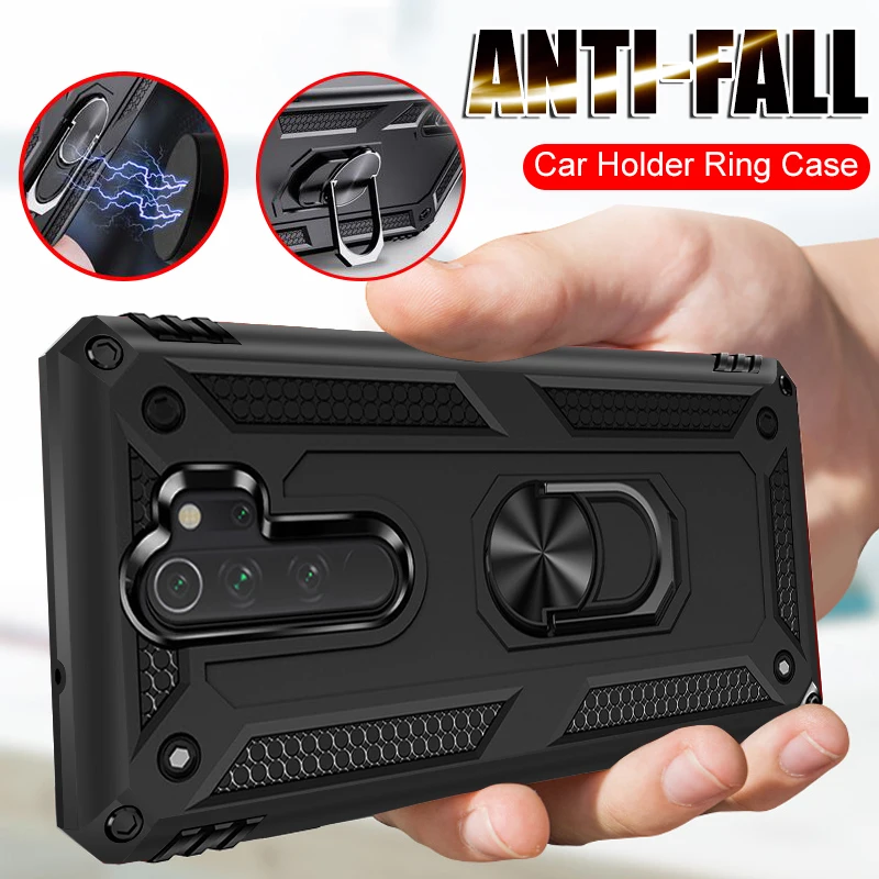 

For Redmi Note 8 Pro Case Armor Bumper Magnetic Car Ring Cover for Xiaomi Redmi Note 7 8 K20 Pro 7A 8A Mi 9 A3 Lite 9T CC9E Case