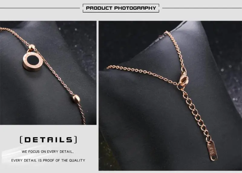 Oumart ножной браслет японский и корейский модный компактный темперамент римские цифры розовое золото; круг цвета торта Золотой ножной браслет