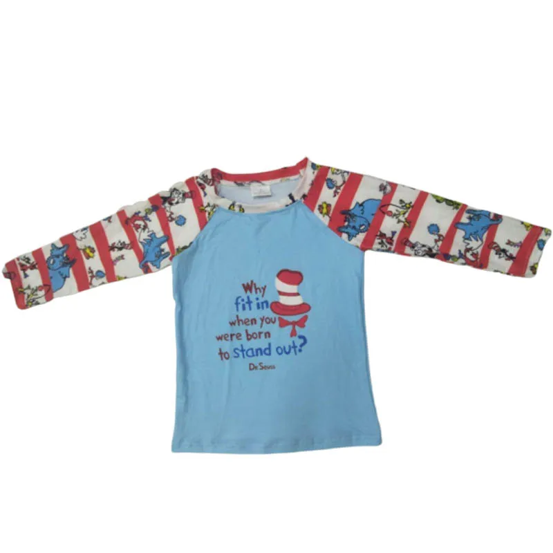Boutique children's boy clothes Santa baby long sleeve raglan Christmas shirt