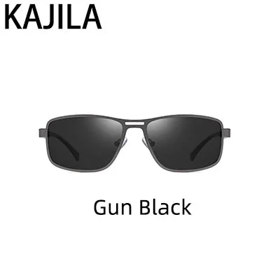 Gun Black Мужские солнцезащитные очки, поляризационные, Новое поступление, Ретро стиль, черные, квадратные, солнцезащитные очки для мужчин, Роскошные, брендовые, винтажные,, UV400 5925 - Цвет линз: Gun Black