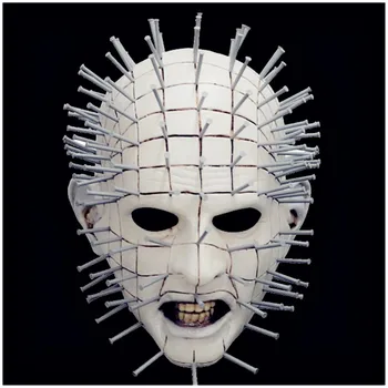 

Hellraiser Pinhead Latex Mask MEZCO Three Zero Pinhead Sideshow Overhead Latex Halloween Scary Horror Killers Cosplay costume