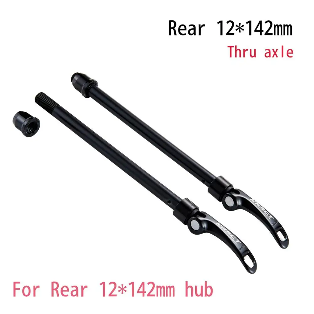 

KRECT Quick release lever Barrel shaft Road bike barrel axle Aluminum alloy Quick Release MTB parts Bicycle Cycling Hub 142*12mm