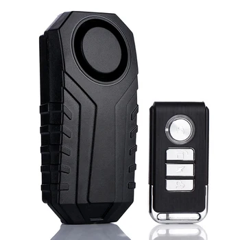 

113dB Wireless Bike Alarm With Remote Waterproof Anti-theft Vibration Security Sensors For Motorcycle Bicycle Adjustable*