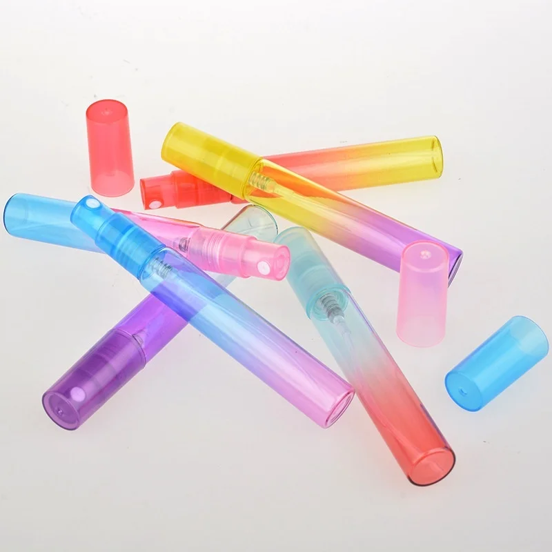 8ML Mini Portable Colorful Glass Perfume Bottle With Atomizer Empty Cosmetic Containers For Travel Liquid Dispenser Bottle spray bottle refillable plastic bottles